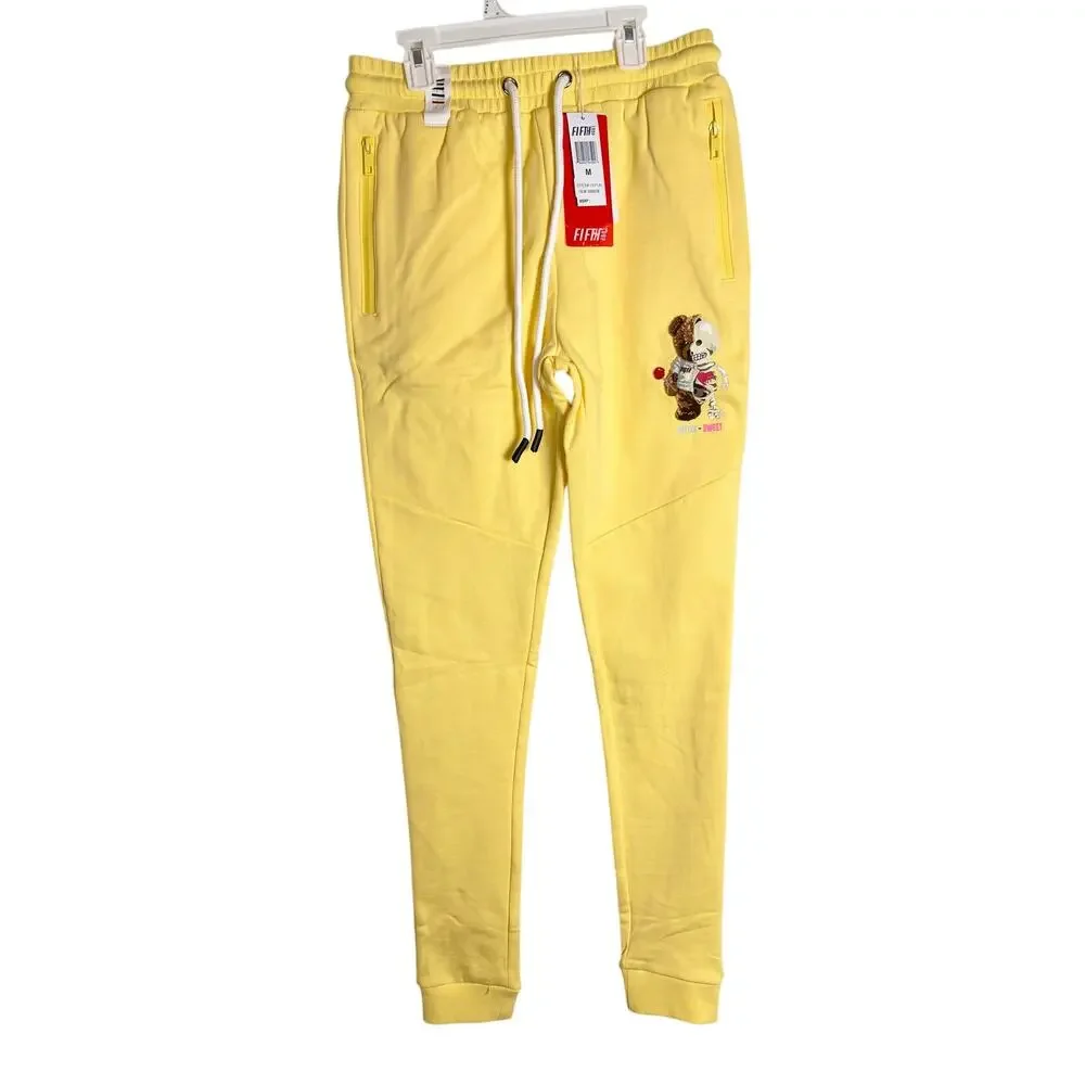 NWT Fifth Loop Bitter Sweet Joggers (yellow), Sz. M